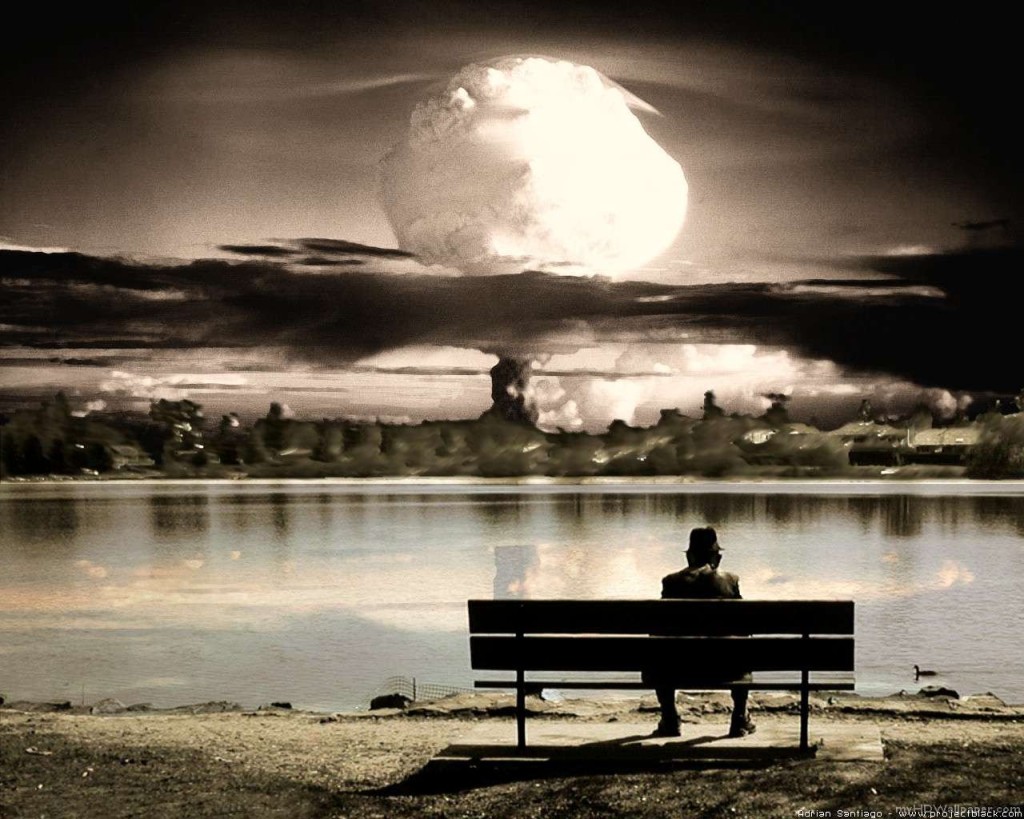 Nuclear Bomb_Man On Bench